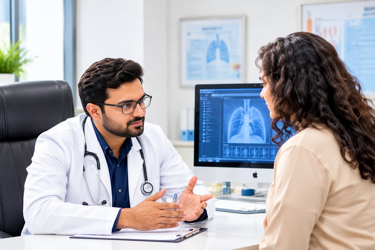 Doctor consulting a patient at the clinic